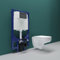 SKY Bathroom Rimless Wall Hung Toilet & 1.14M Concealed Cistern Frame Set