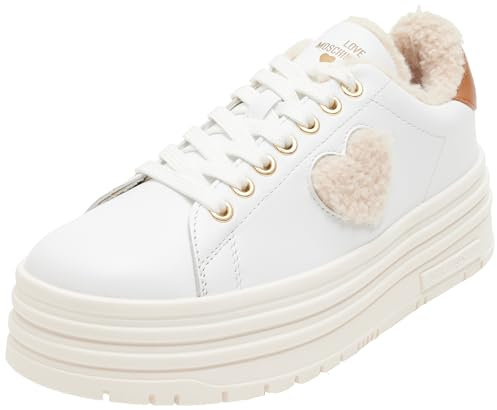 Love Moschino Turnschuhe Damen Weiß 38 EU