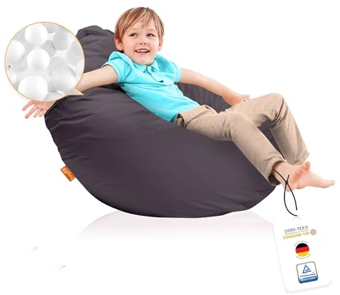 joyfill Sitzsack für Groß und Klein (BioFoam gefüllt | 240 L) (508 anthrazit)