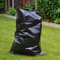10 Ultra Strong Trade-Grade Black Rubble Sacks - Thick Polythene Waste Bags - Ideal for Building & Garden Waste, Thick Bin Bags - Holds 20kg, 500mm x 762mm - 100 Microns (10)