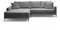 Liadomo Sofa Hilary Graphit - Modernes Cord-Ecksofa - Couch mit Hohem Sitzkomfort - Pflegeleicht & Formstabil - Made in Europe - Sofa L Form Links, Grau