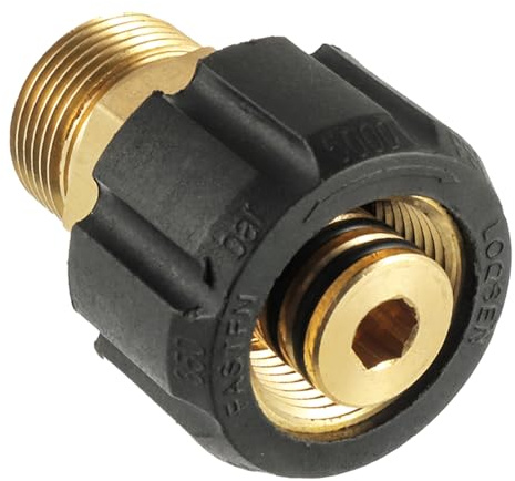 HUAREW Pressure Washer Adapter,M22 15mm Female to M22 14mm Male Fitting,4500 PSI Power Washer Hose and Gun Coupler, for High Pressure Hose Gun Replacement Parts