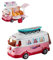 PNJB Girl Barbie toy set with a bus, Fashion Boat Bus Girl, Educational Toy Play Set with Dolls & Furniture, Micro-Dolls and Accessories