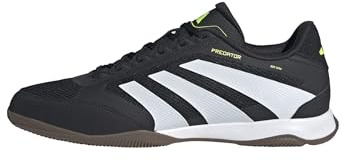 adidas Unisex Predator League Indoor Football Boots, Core Black/Cloud White/Lucid Lemon, 43 1/3 EU