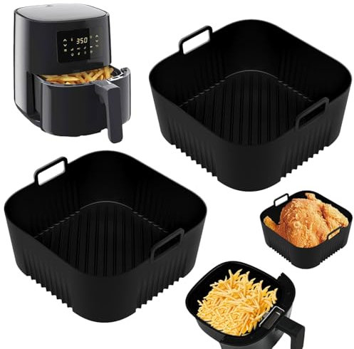 Airfryer Silikonform für Philips Essential 4,1L (HD9252, HD9200, HD9255), Philips Airfryer Zubehör, 2PCS Silikon Backform für Heißluftfritteuse, Zubehör Heißluftfritteuse für Philips Airfryer
