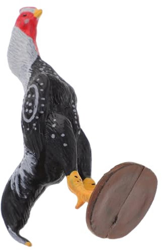 Vaguelly Simulation des Hahnenkampfmodells Mini-zubehör Hühnerspielzeug Für Hühner Tierspielzeug Puzzle- Kinderspielzeug Henne Modell Tischdekoration Kinderbedarf Plastik