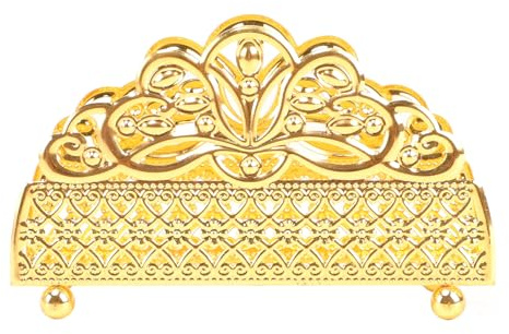 Porte-serviettes doré, Porte-serviettes de table, Porte-serviettes en métal luxueux Distributeur de serviettes vintage Distributeur de mouchoirs élégant pour tables d'hôtes