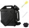 F Fityle 10L Réservoir d'eau avec Robinet Amovible, Camping Bidon Matériau PE/PP Renforcé, Réservoir pour Camping-Car, Voyage et Activités Extérieures, Noir