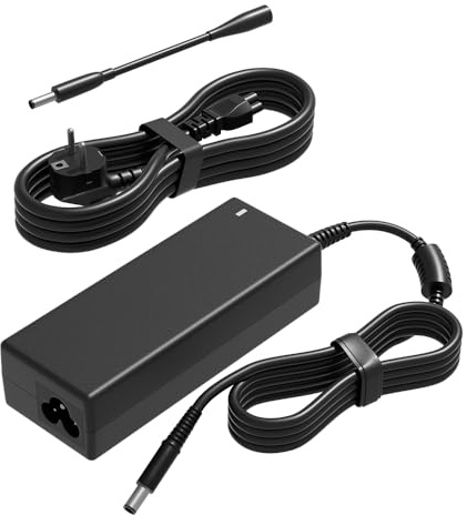 PowerPortnerLink 65W Charger 7.4mm Tip Compatible with Dell Latitude 7480 3120 5400 3190 3140 5480 e7450 Chromebook 3180 3189 3120 inspiron-15r 17r 3521 1545 n5110 Laptop