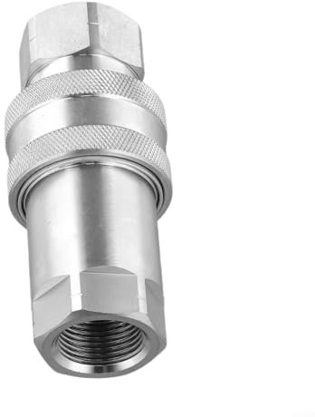 ZWEquipint Accoppiamento idraulico a connessione rapida ISO A NPT, 1 4 pollici 3 8 pollici 1 2 pollici 3 4 pollici raccordo in acciaio al carbonio, per macchine edili e trattori (NPT-3/4)