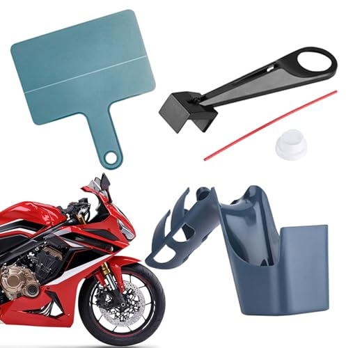 Niesel Dirt Bike Chain Cleaner | 4 Piece Park Chain Cleaner Tool | Brush Oil Sprayer Effective Lube Applicator Portable Wash Tool for Outdoor Travel Garage Maintenance Cycling Riding