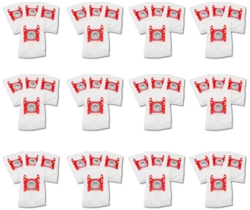 SOS Accessoire Lot de 12 boîtes de 4 sacs d'aspirateur pour Bosch BBZ41FGALL, 00576334,17000940 type G 270 x 60 mm