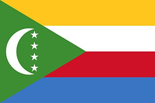 magFlags Drapeau Medium Comores | Drapeau Paysage | 0.96m² | 80x120cm
