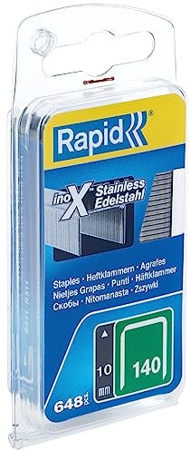 Rapid 40109575 Heftklammern Typ 140 10mm 650 Stück, Silber, 10 mm