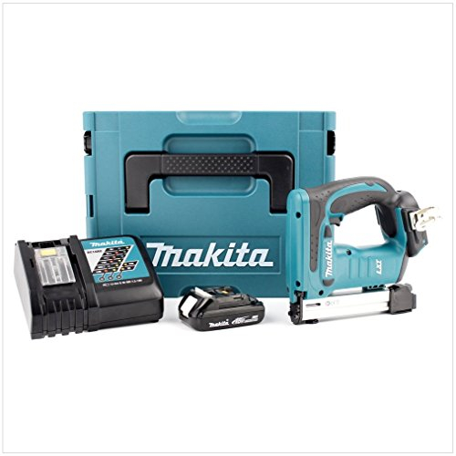 Makita DST 221 RY1J 18 V Li-Ion Akku Tacker im MAKPAC inkl. BL 1815 N Akku + Ladegerät