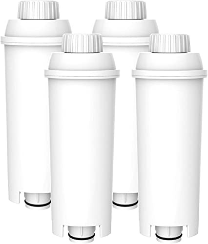 4 x Aquacrest AQK-11 - Wasserfilter kompatibel mit DeLonghi Kaffeemaschine - ersetzt DLS C002 / DLSC002 / SER3017 / SER 3017/5513292811 Filterkartusche - passend für ECAM ETAM ESAM Modelle