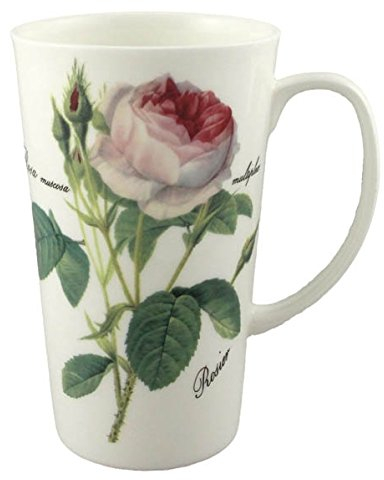 Roy Kirkham Redoute Rose Latte Tasse, Knochenporzellan, Kaffeetasse, 480ml, 3098740031