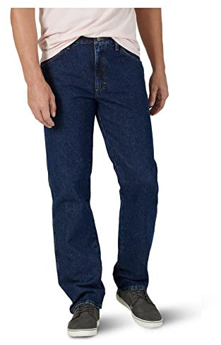 Wrangler Authentics Herren Classic 5-Pocket Regular Fit Cotton Jeans, Dunkle Spülung, 32W / 34L