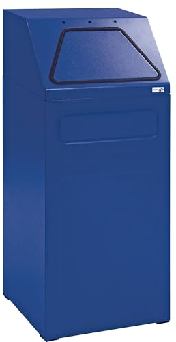 kaiserkraft | Recycling-Behälter | Volumen 65 l | BxHxT 400 x 960 x 380 mm | blau RAL 5010