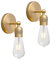 Yosoan 2 Stücke Wandbeleuchtung Wandleuchte Vintage Industrie Loft-Wandlampe Wandleuchte für Küche/Esszimmer/Schlafzimmer/Café/Bar/Club Innenleuchte (Antike Farbe)