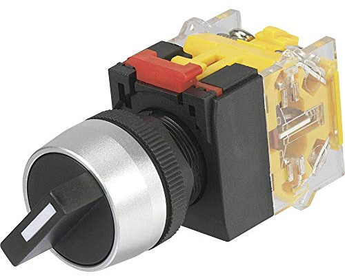 TRU COMPONENTS LAS0-A3Y-20X/33 Drucktaster 250V/AC 5A Schalterpositionen 3 2x45° IP40 1 Stück