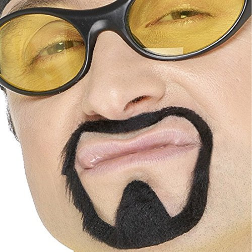 R.H.Smith & Sons Kinnbart Rapper Ali G Bart Moustache Kunstbart schwarz