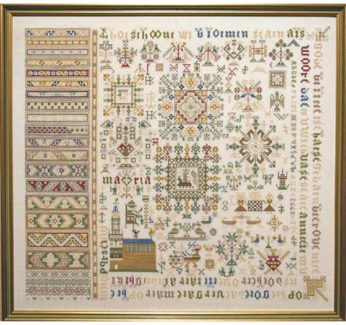 Permin Kreuzstich Stickpackung Mustertuch Antique Zählmuster