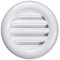 T71w Lot de 2 grilles d'aération rondes blanches Ø 40 mm avec moustiquaire pour porte