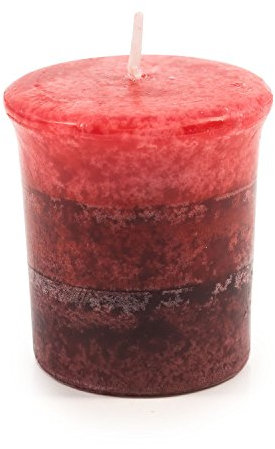 pajoma® Duft-Votivkerze 55 g, Granatapfel | Marmorvotivkerze, Brenndauer ca. 17 Stunden - Höhe 5 cm ø 4 cm | Premium Qualität