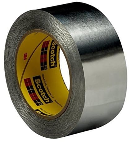 3M Nastro di Alluminio 431 Argento, 0.078 mm, 32 Pezzi, 38 mm X 55 m