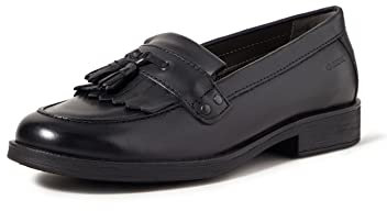 Geox Jr Agata A, Mocasines para Niña, Negro (Black), 28 EU