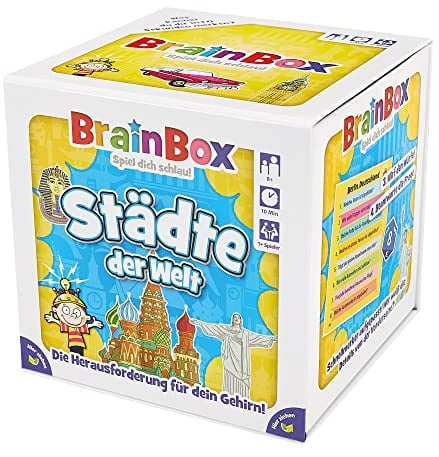 Brain Box 94944 Städte der Welt, Lernspiel Geografie, Quizspiel für Kinder ab 8 Jahren