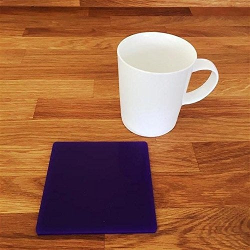 Lot de 6 dessous de verre carrés Violet
