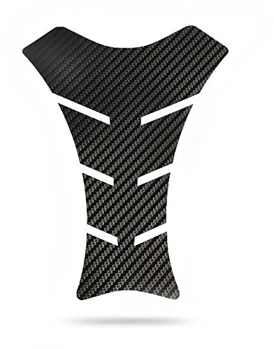 Motoking Tankpad Carbon New-Classic Tankaufkleber, Tankschutz, Lackschutz, Aufkleber Pad für Motorrad Tank - in 3 Farben erhältlich - SCHWARZ