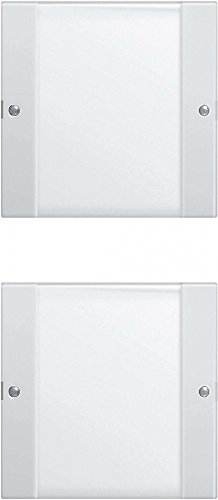 Gira 213203 Wippenset 2-Fach Beschriftungsfeld System 55 klar, reinweiß