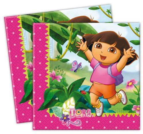 Procos 20 Serviettes en Papier Dora 33 x 33 cm