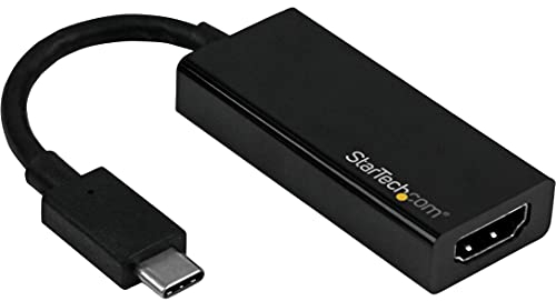 StarTech.com Adaptador Gráfico USB-C a HDMI 4K60Hz - Conversor de Vídeo USB Tipo C a HDMI - Compatible Thunderbolt 3 - Dongle (CDP2HD4K60)