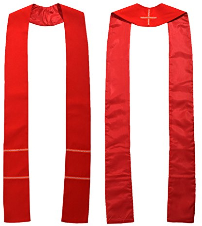BLESSUME Kirche Pastor Mass Stole (Rot)
