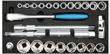 SW-Stahl Steckschlüssel 1/2 Zoll, 24-teilig, Z2533-6