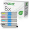 8 Toner kompatibel mit Oki C310 C330 C331 C510 C511 C530 C531 MC-351 352 361 362 561 562 DN DNW - 44469803 44469706 44469705 44469704 - Schwarz je 3.500 Seiten, Color je 2.000 Seiten