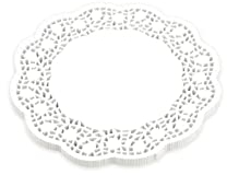 Pati-Versand Tortenspitzen rund weiß 20cm 100 Stück