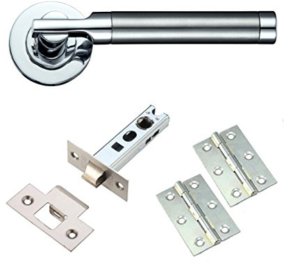DJM Direct Dual Finish Internal Lever Door Handle Furniture Pack on Rose (1 Pack)
