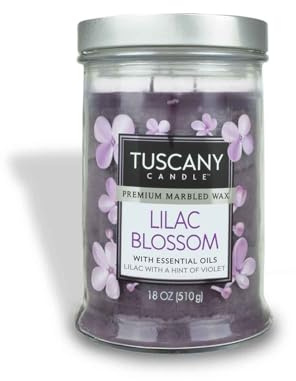Tuscany Candle Lilac Blossom: Lilac and Violet Scented Candle, 18 oz