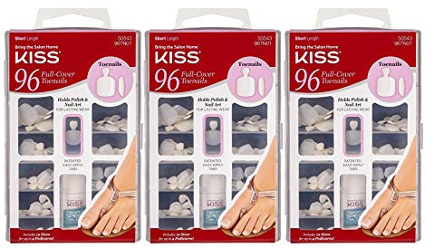 Kiss 96 Full Cover Toenails (3 Pack)
