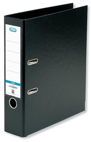 Elba Premium Akten-Ordner A4, smart Pro plus, 8 cm breit, Kunststoff Ordner, schwarz, 1 Stück