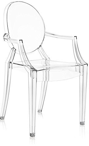 Kartell, Sedia Louis Ghost, Cristallo