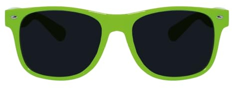 P'TIT CLOWN - 35893 - Blues Brothers Brille - Perfekt für Karneval, Mottopartys, Kostümfeste, Fluo, Festivals, Halloween, Party - Fluo Orange Fluo Grün Fluo - Kunststoff
