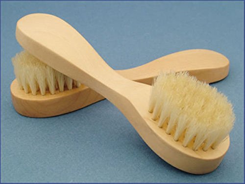 CareforYou® Holz-Gesichtsreinigung und Reinigungsbürste, Peeling, Gesichtspflege, mit hochwertigem Holzhalter und natürlichen weichen Borsten, 2 Sets