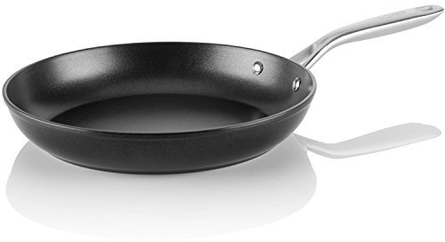 TECHEF OXF30 OX30 Onyx Collection Bratpfanne, 30,5 cm, beschichtet mit Teflon-Platin-Antihaftbeschichtung (PFOA-frei), Aluminium, schwarz
