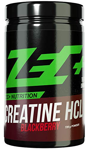 Zec+ Nutrition Creatin HCL Pulver – 720 g Kreatin-Pulver, Blackberry